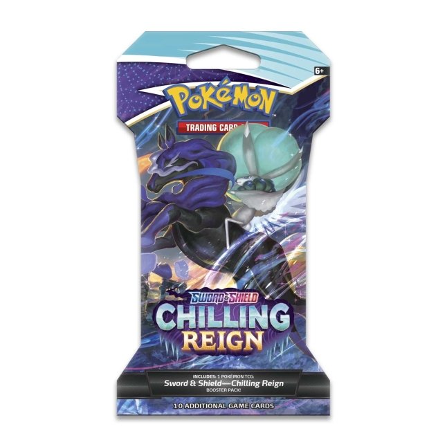 Pokémon TCG Sword Shield Chilling Reign Sleeved Booster Pack 10