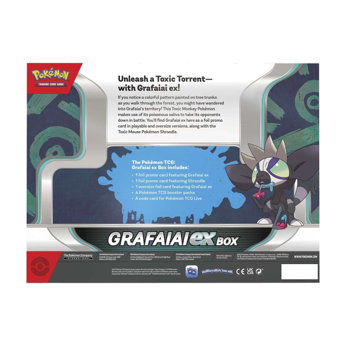 Pokémon TCG Grafaiai ex Box Pokémon Center Official Site