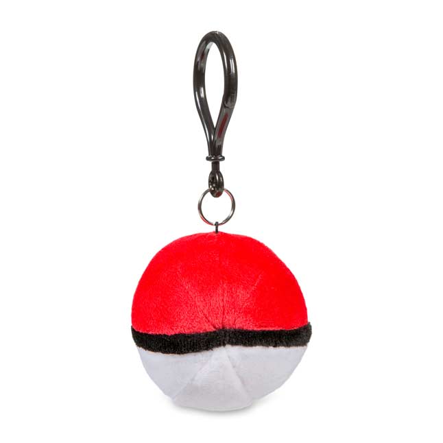 pokeball plush keychain