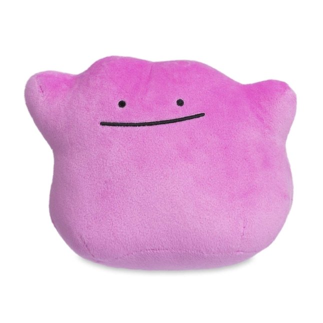 Ditto Poke Plush 8 In. Pokemon Center UK Official Site