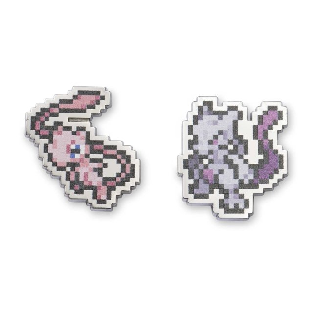 Mewtwo & Mew Pokémon Pixel Pins (2-Pack) | Pokémon Center Official Site