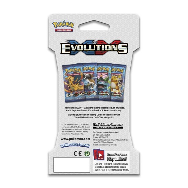 Pokémon TCG: XY-Evolutions Sleeved Booster Pack (10 cards