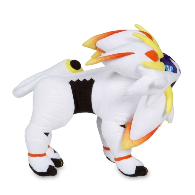 Munboo 10 Shiny Solgaleo Plush Toy, Stuffed Animals Plush Doll Toy for  Gifts Collection, White,Christmas Gift 