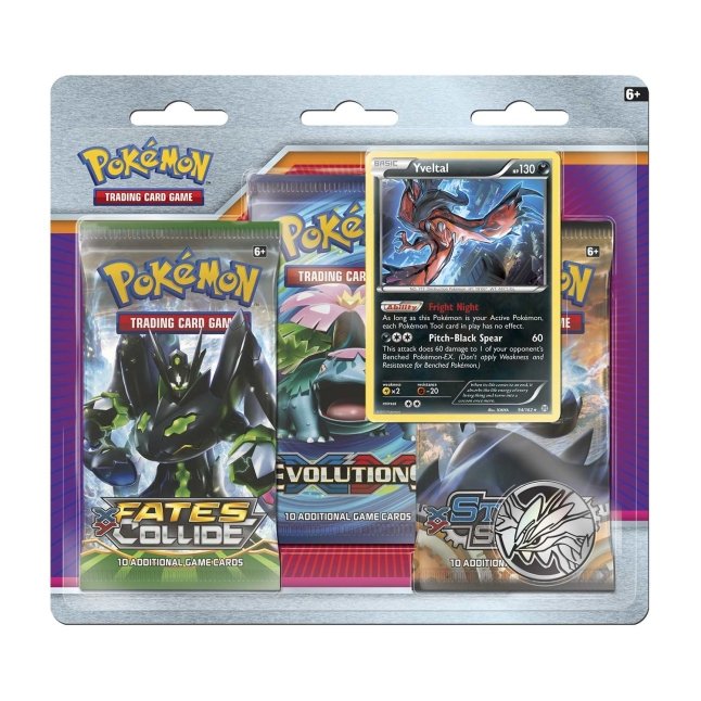 Pokémon TCG: 3 Booster Packs, Coin & Yveltal Promo Card | Pokémon ...