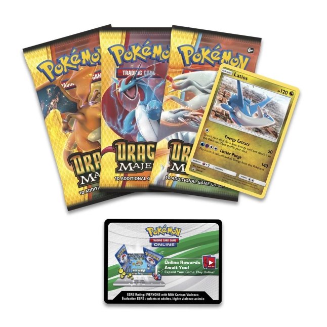 Pokémon TCG: Dragon Majesty Pin Collection (Latios) | Pokémon Center ...