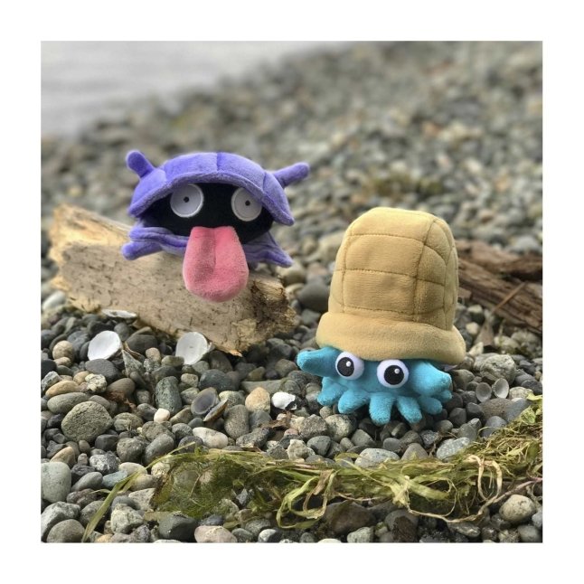 Plush Shellder Pokémon fit