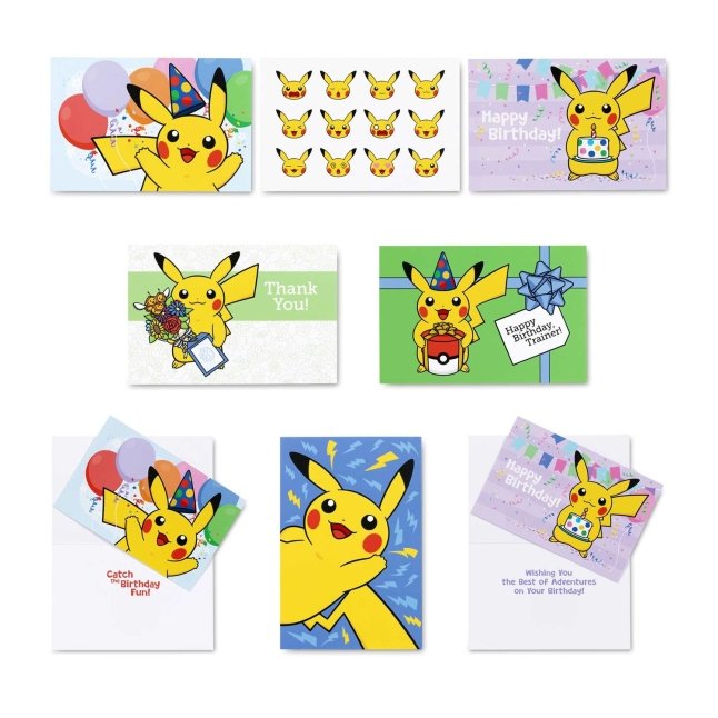 pikachu happy birthday card