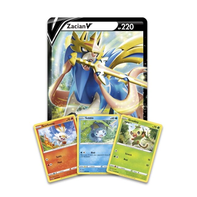 Pokemon tcg box colecao galar sobble zacian v pokemon company