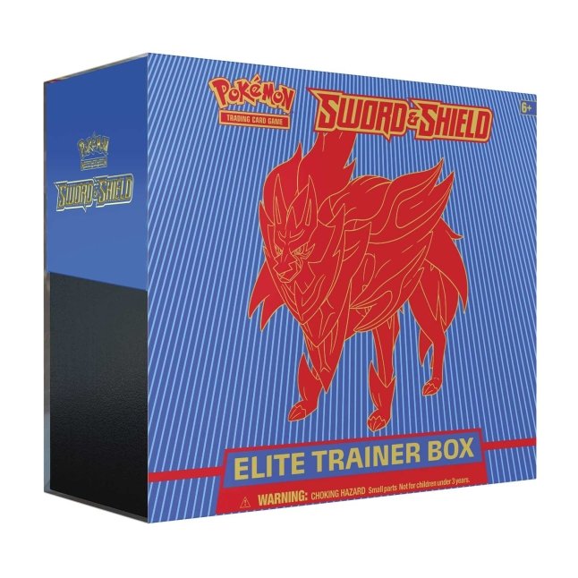 Pokemon TCG: Sword and Shield Elite Trainer Box- Zacian - 8 Boosters