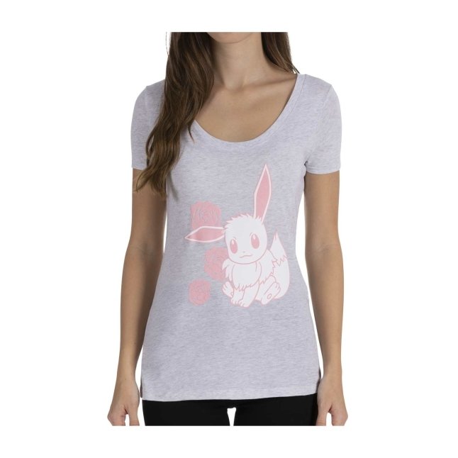 Pokemon Eevee Face Girls T-Shirt Plus Size