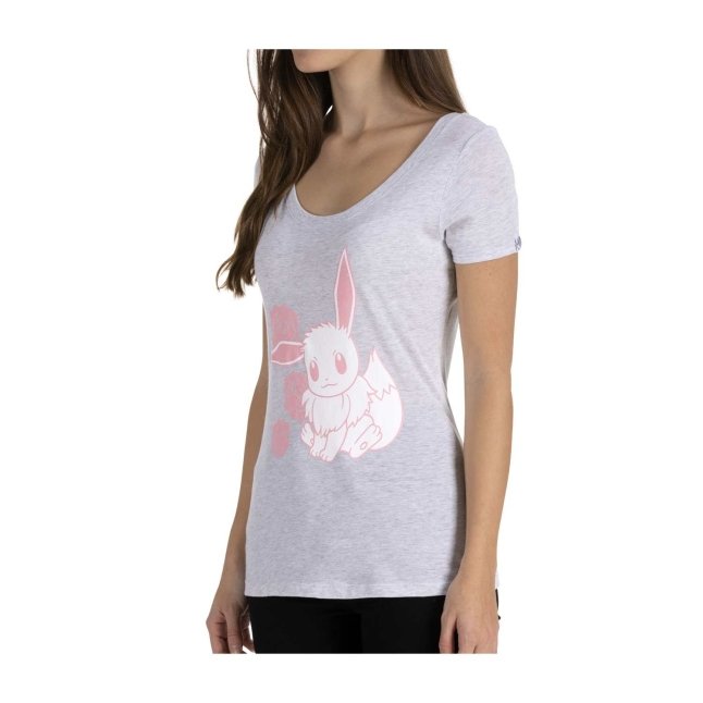 Women's Pokemon Eevee Face T-Shirt - Athletic Heather - 2X Large