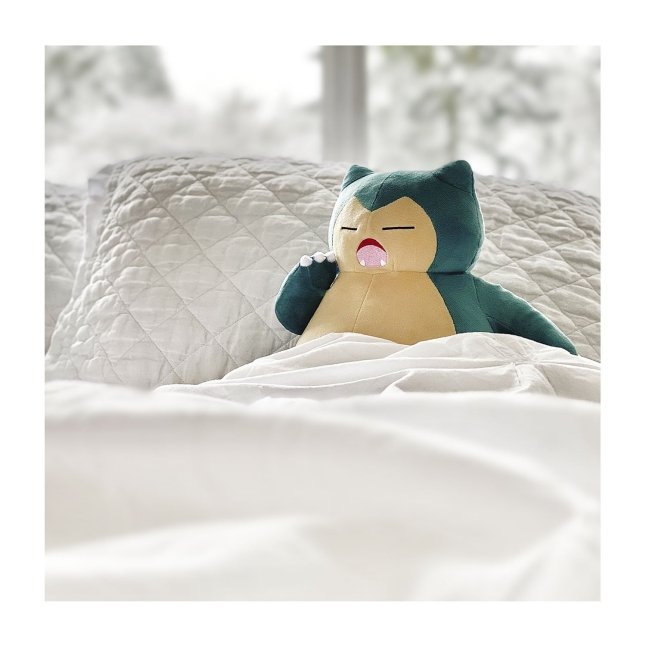 yawning snorlax plush