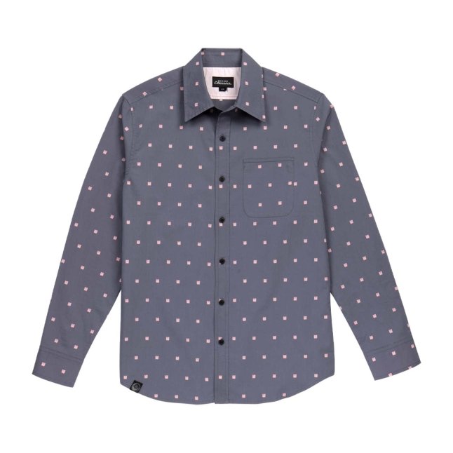 ROUND HERE Off white and black polka dot blouse