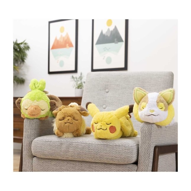 Eevee Relaxing Pokemon outlets Plush Fluffy Sleeping 15in