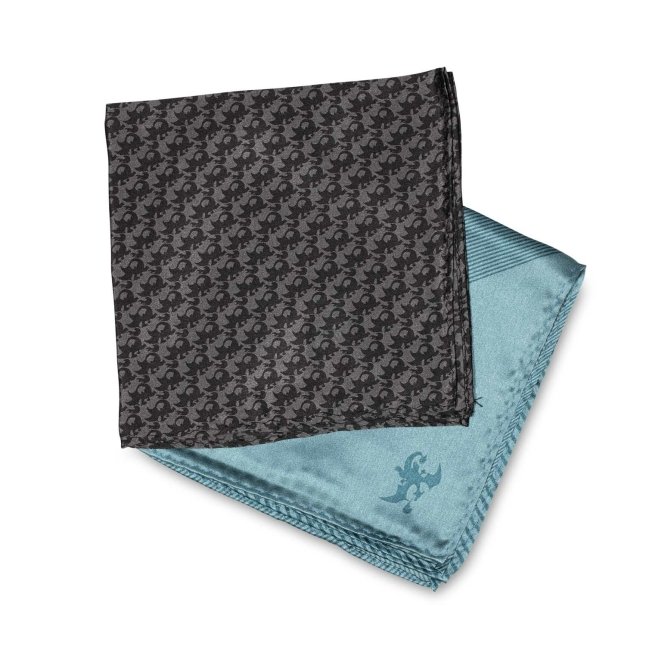 Pokémon Classics Charizard Charcoal & Teal Pocket Squares (2-Pack)