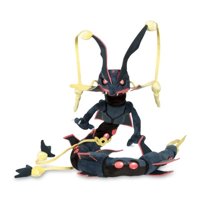 80cm High Quality Cute Rayquaza Plush Toy Shiny Pokemon Black