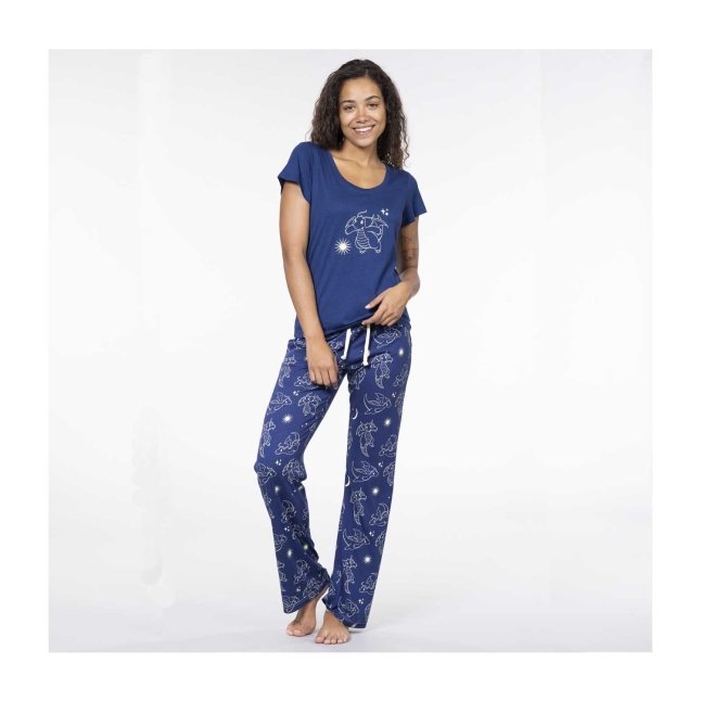 Pijama Jogger Azul Mujer – Los Tres Elefantes Tienda Online