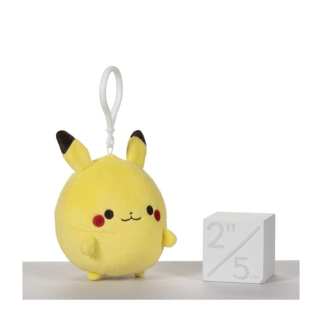 Pokemon Center Pikachu Pokemon Squishy 4 Inch Plush Key Chain, 1