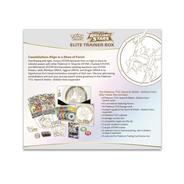 Pokemon Trading Card Game: Sword and Shield Brilliant Stars Elite Trainer  Box