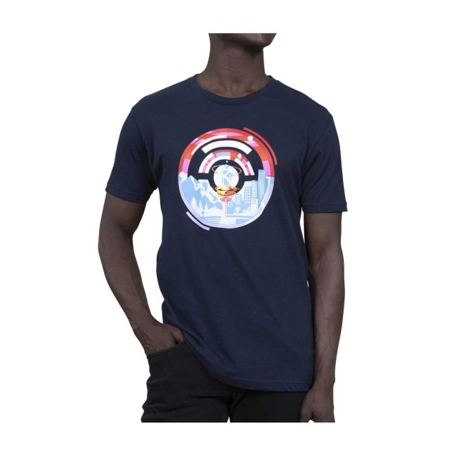 Pokémon GO 2021 Navy Relaxed Fit Crew Neck T-Shirt - Adult | Pokémon Center Official Site