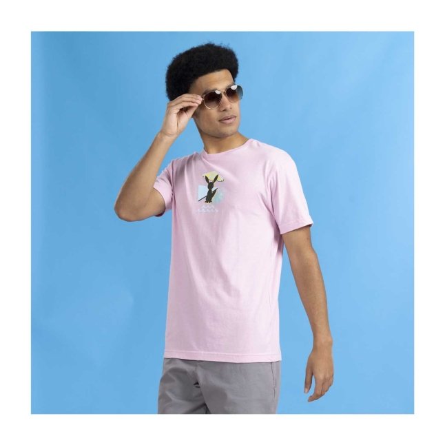 Pink T Shirt Men Summer