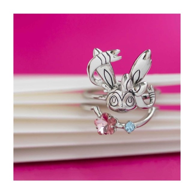 Pokémon Center × RockLove: Sylveon Sterling Silver Stacking Rings (Set of  2)