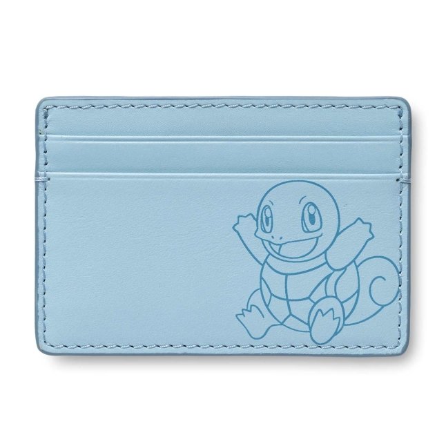 Pokémon Center × Fossil: Squirtle Blue Leather Steven Card Case