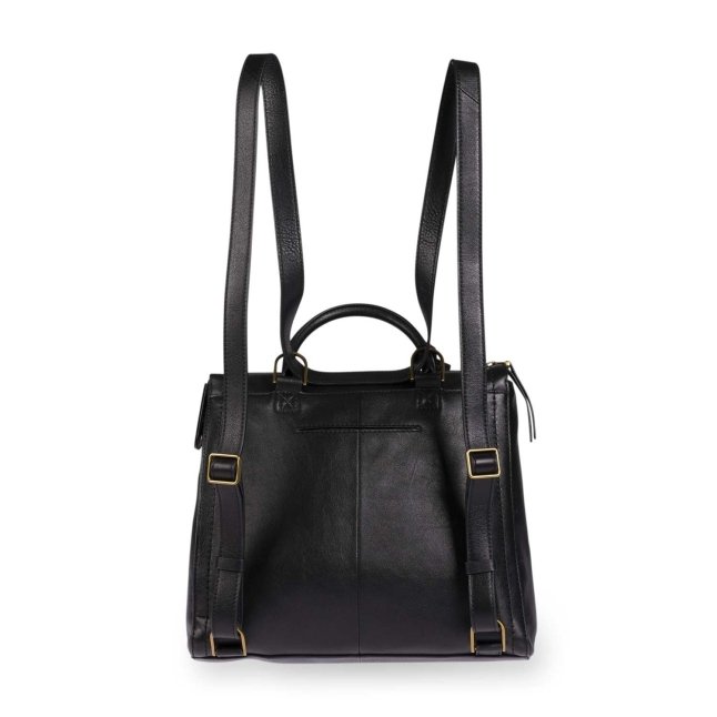 Buy Fossil Megan Black Solid Leather Backpack For Women At Best Price @  Tata CLiQ