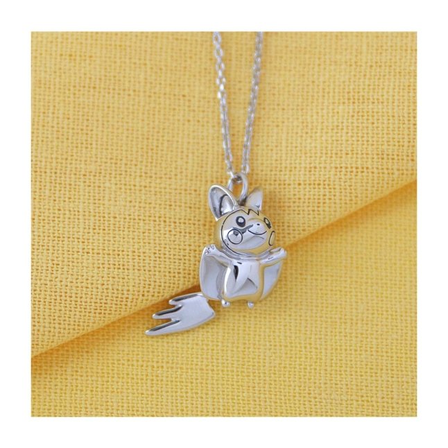 Pokémon Center × RockLove: Emolga Sterling Silver Pendant Necklace