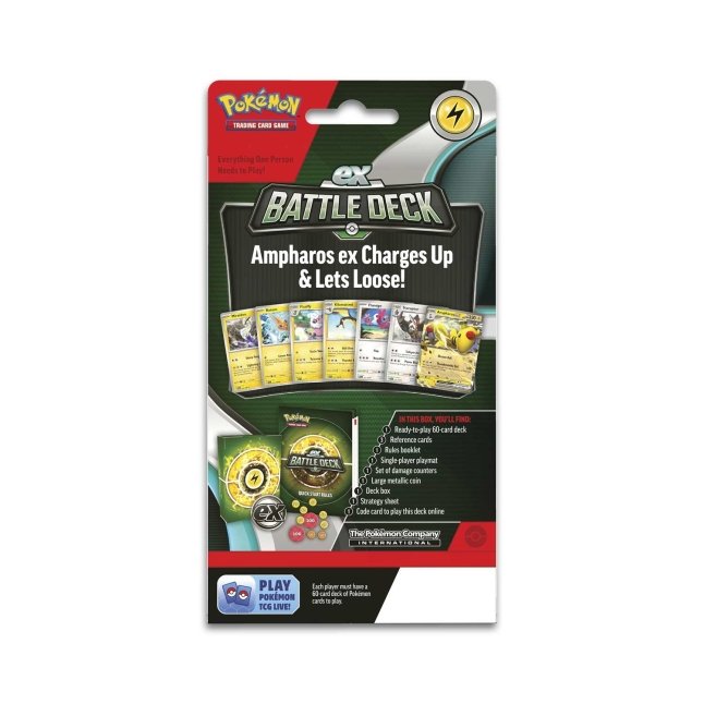 Pokémon TCG: Ampharos ex Battle Deck | Pokémon Center Canada Official Site