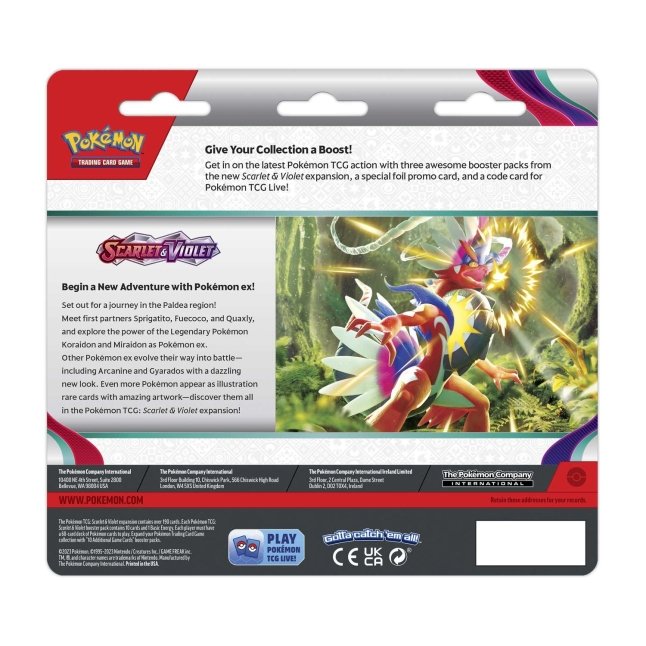 Pokemon Scarlet and Violet Just the outlet Scarlet Booster Box and 3 Promo Packs