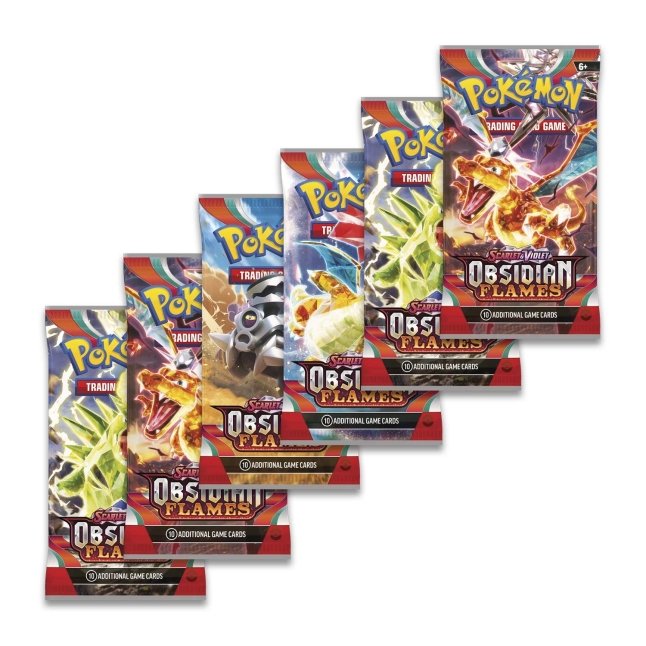 Pokémon TCG: Scarlet & Violet-Obsidian Flames Booster Bundle (6 Packs ...