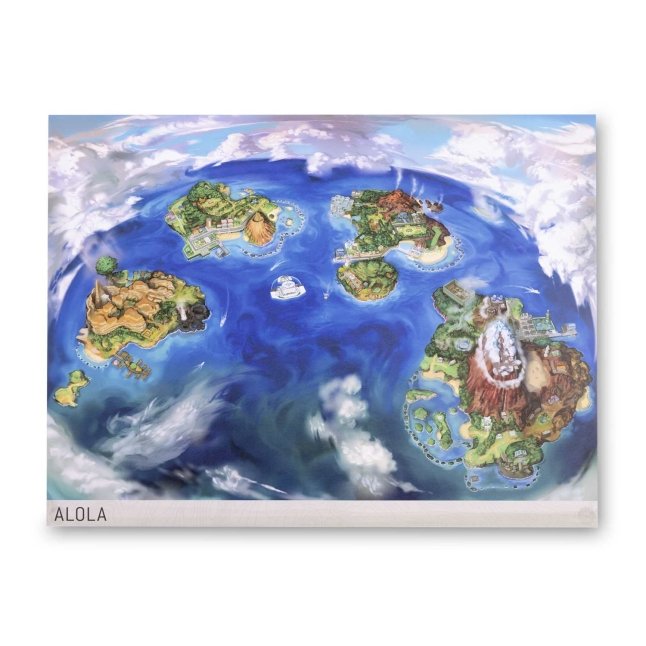 Alola Region Map : r/pokemon