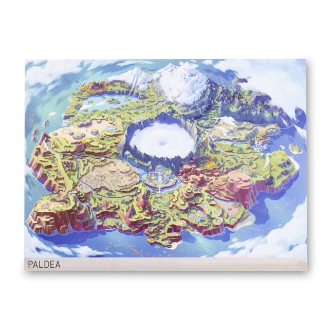 Paldea Pokémon Region Maps Poster  Pokémon Center UK Official Site