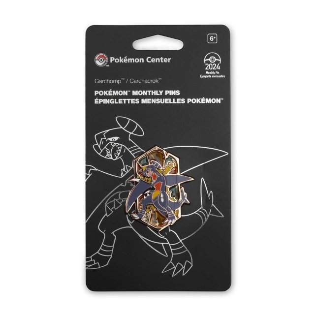 Garchomp Pokémon Monthly Pins: Dragon Types Pin (1 of 12) | Pokémon ...