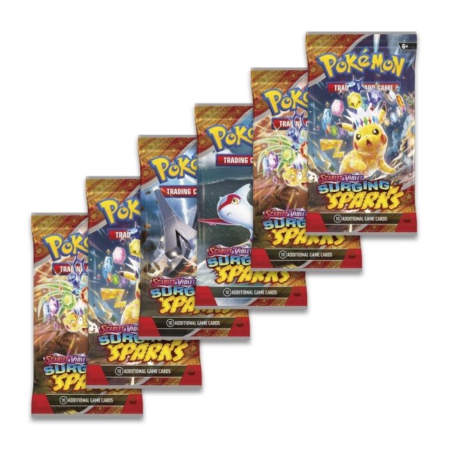 Pokémon Tcg Scarlet And Violet Surging Sparks Booster Bundle 6 Packs