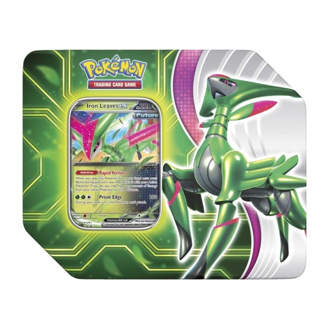 Pokémon TCG: Paradox Clash Tin (Iron Leaves ex) | Pokémon Center ...