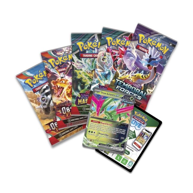 Pokémon TCG: Paradox Clash Tin (Iron Leaves ex) | Pokémon Center Canada ...