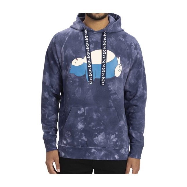 Snorlax Blue Mineral-Wash Pullover Hoodie - Adult | Pokémon Center ...