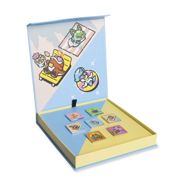 Pokémon Lazy Summer Pin Box Set (7-Pack) | Pokémon Center Official Site