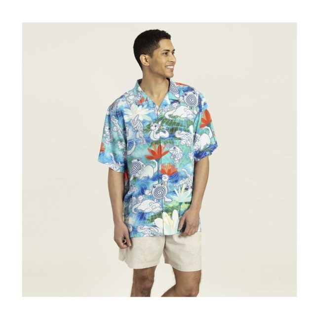 Sunlit Marsh Pokémon Tropical Shirt - Adult | Pokémon Center Official Site