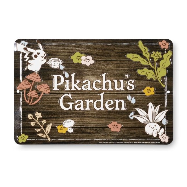 Nature Is Timeless Pokémon Gardening Tin Sign