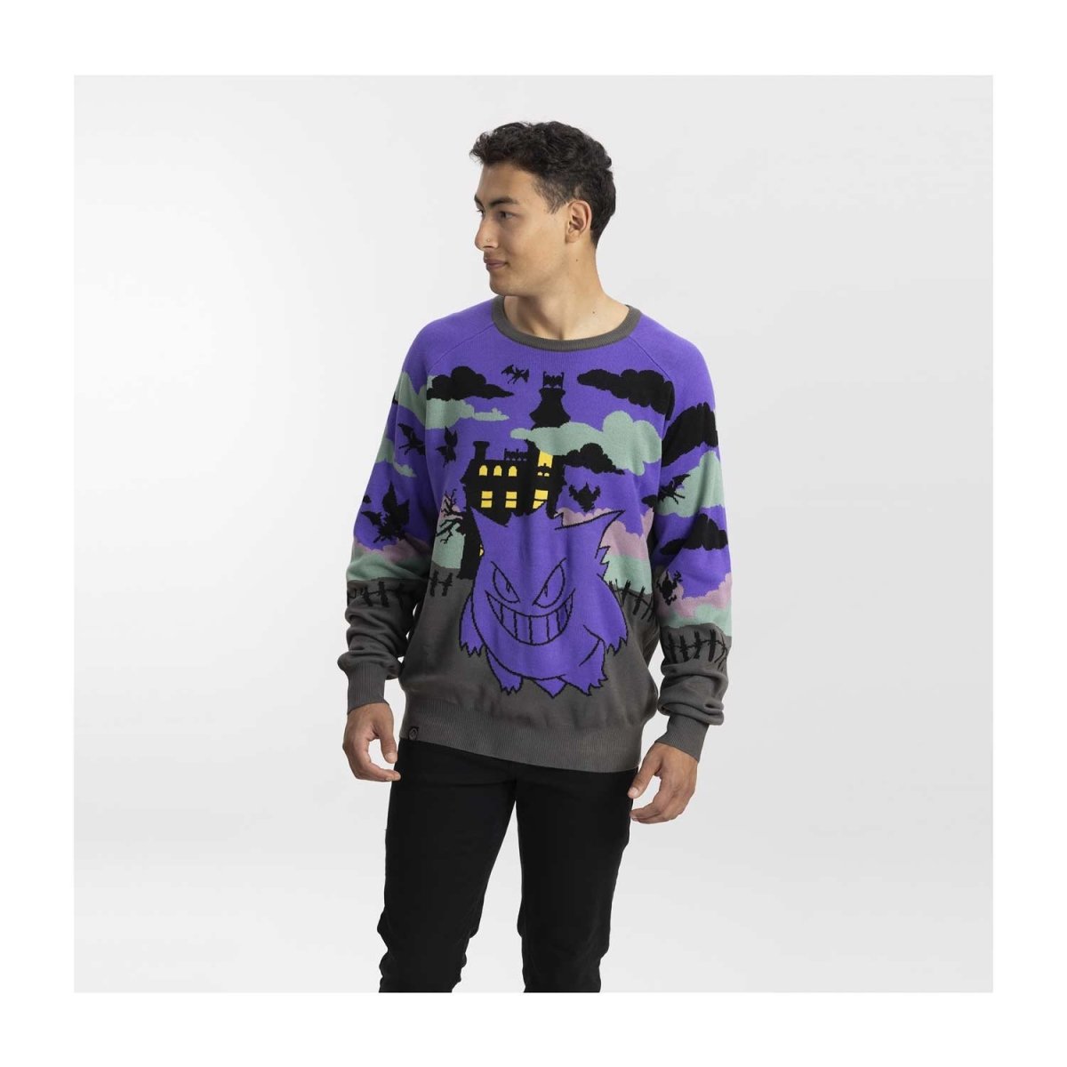 Gengar Pokemon Halloween Knit Sweater Adult