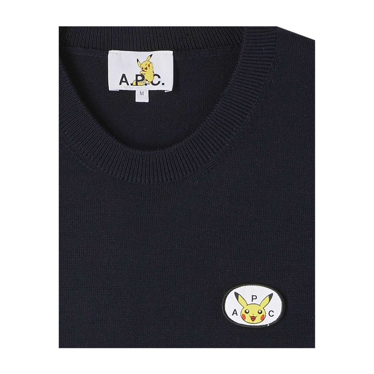 Pokémon × A.P.C.: Dark Navy Pull Blended Merino Sweater - Adult