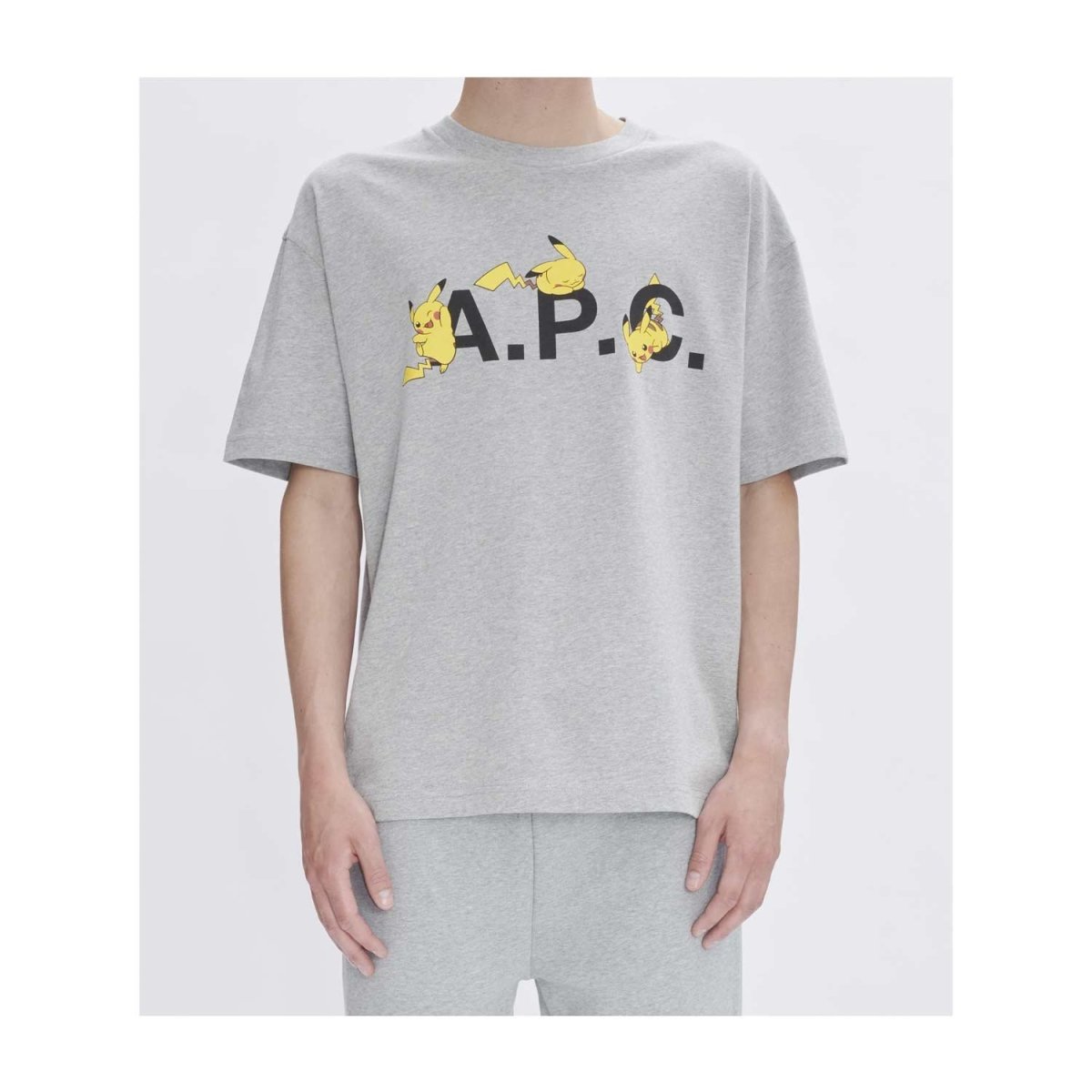 Pokémon × A.P.C.: Pikachu Gray T-Shirt - Men | Pokémon Center