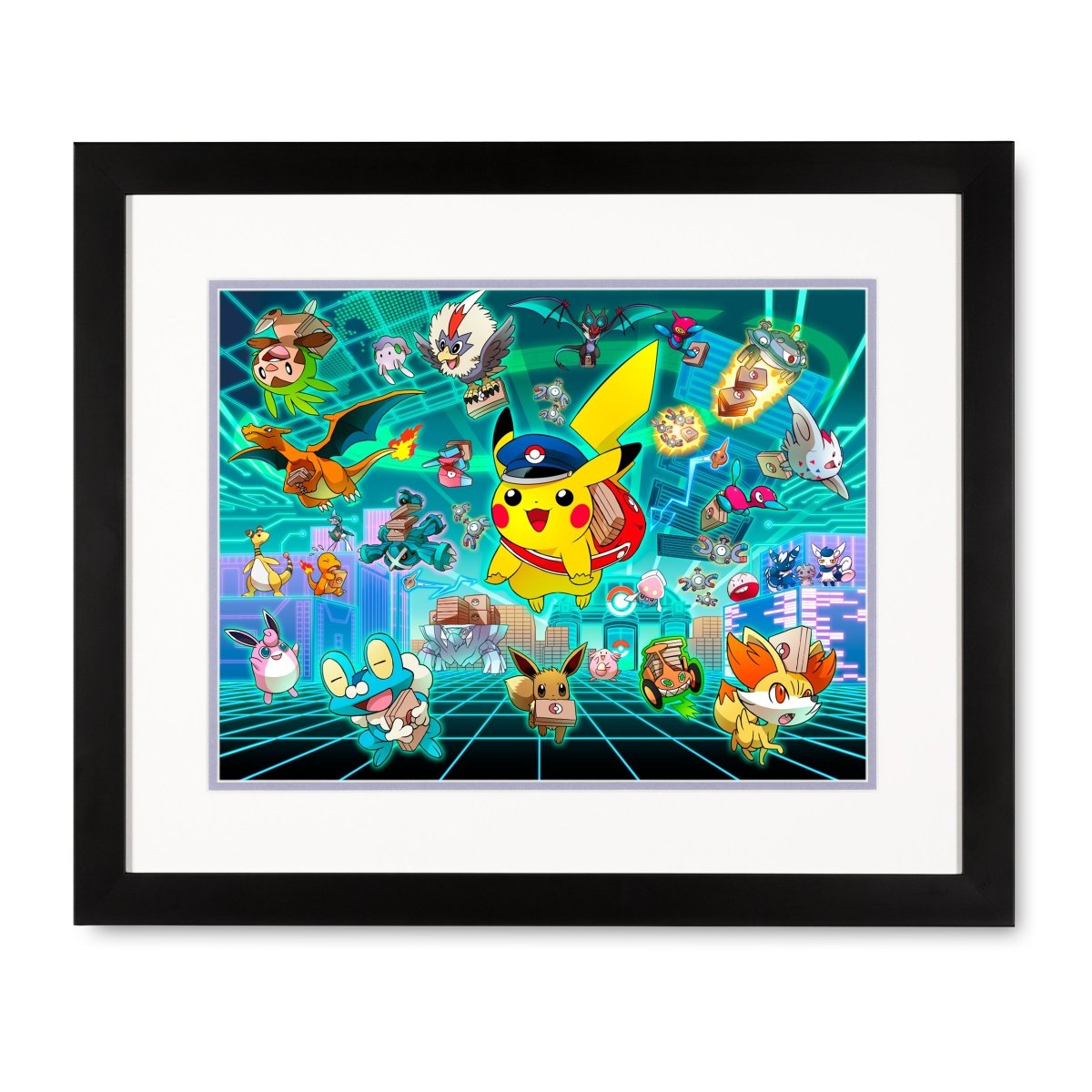 Special Delivery Pikachu Framed Art Print | Pokémon Center Official Site