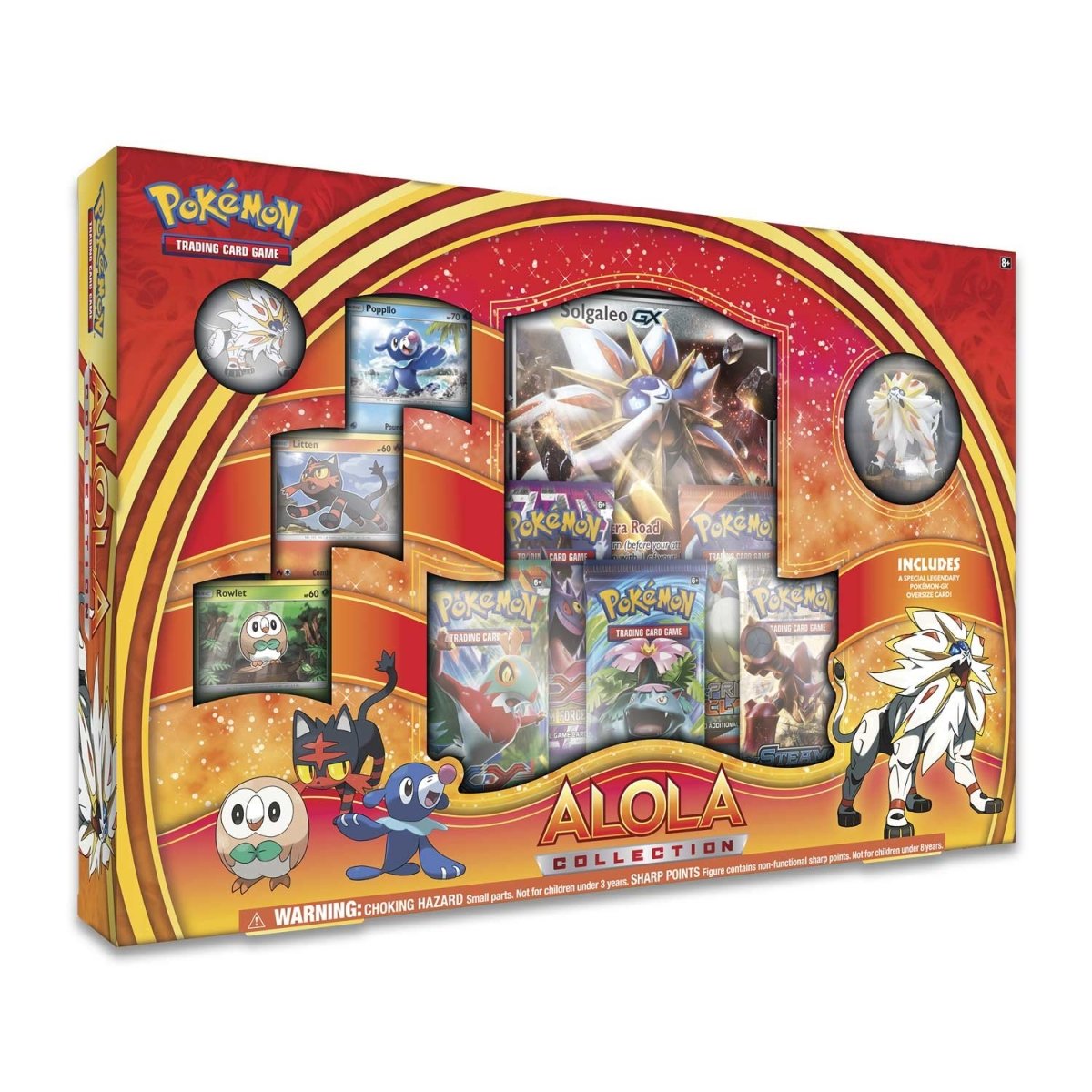 Pokemon Trading Card Game First Partner Alola Region Rowlet, Litten Popplio  Pack 3 OVERSIZE Promo Cards 2 Booster Packs Pokemon USA - ToyWiz