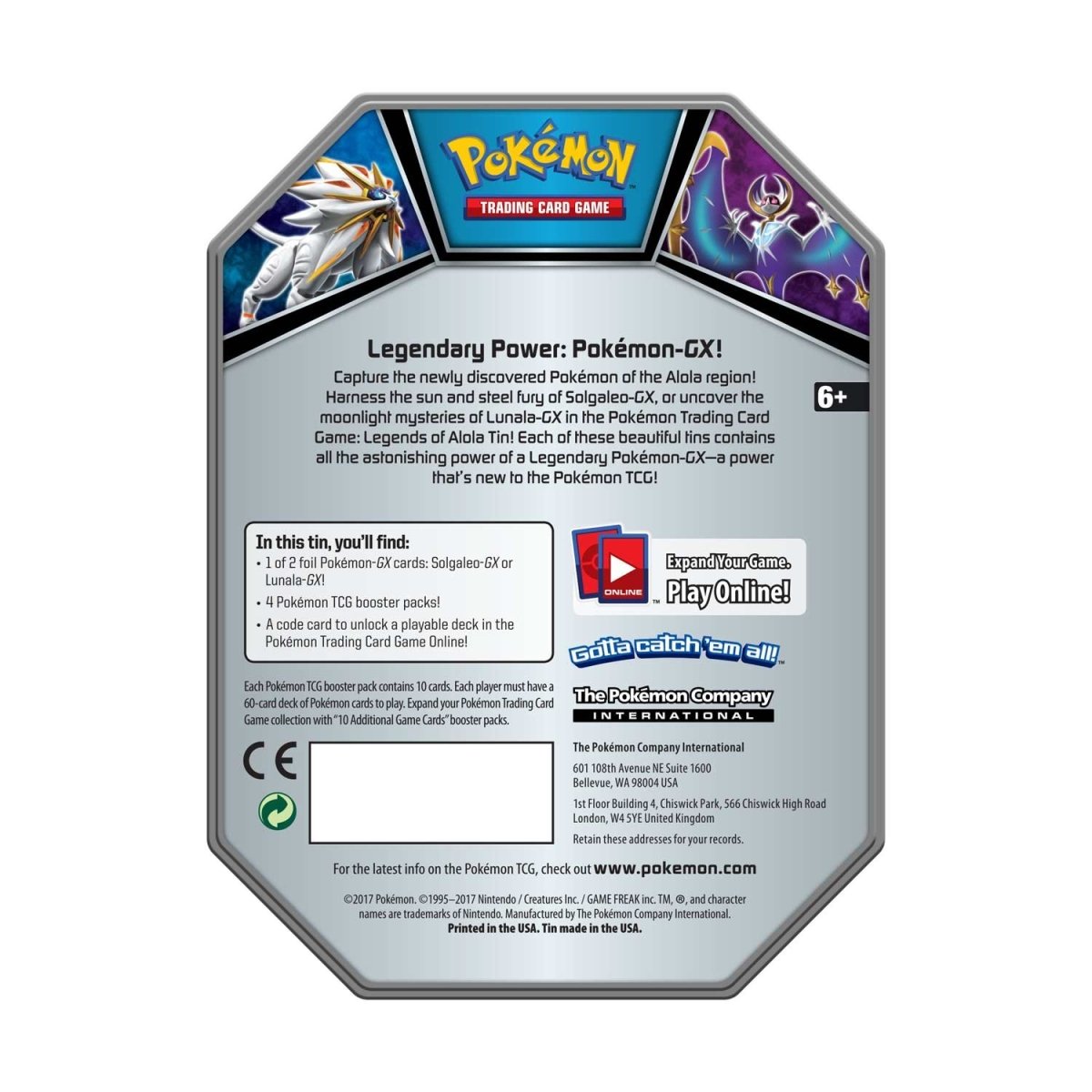 Pokémon TCG: Lunala-GX Box  Pokémon Center Official Site