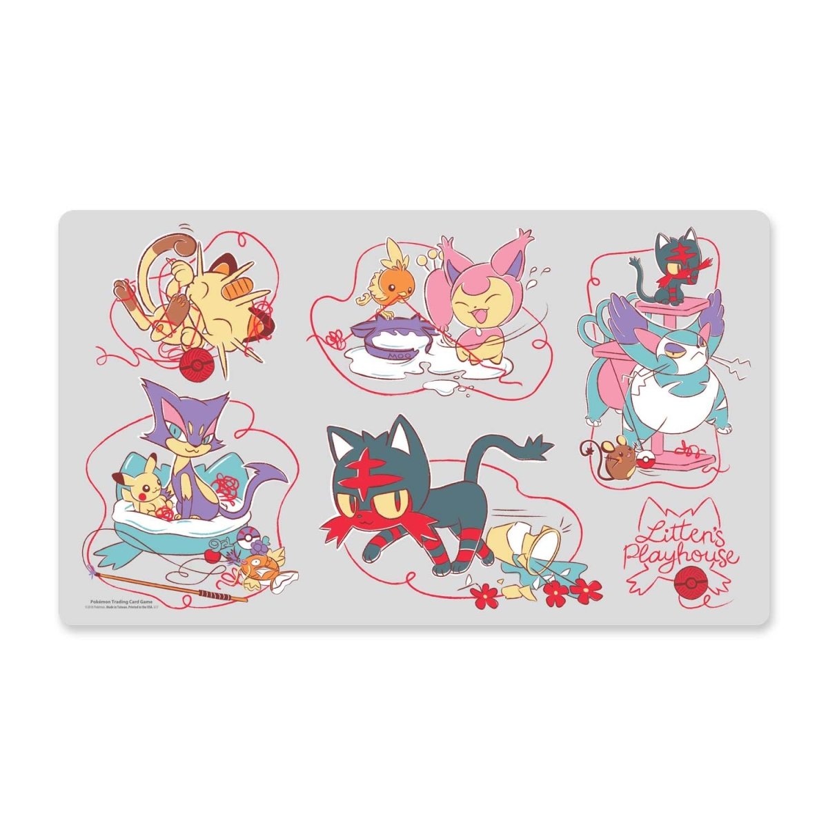 Pokémon TCG: Litten's Playhouse Playmat