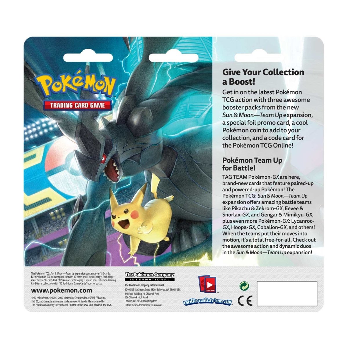 Pokémon TCG: Sun & Moon-Team Up 3 Booster Packs, Coin & Deoxys Promo Card - Pokémon Center Official Site